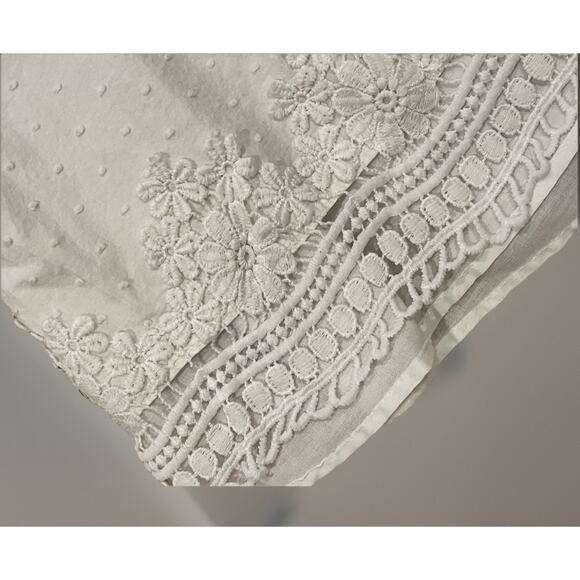 Cynthia Rowley Little Girls Toddler Embroidered Eyelet Trim Dress White Size 6 - Picture 3 of 7